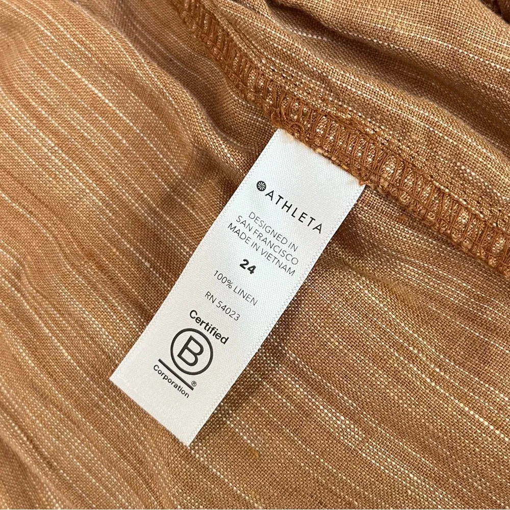 BRAND NEW Athleta Women's 24 Cabo Linen Textured 4